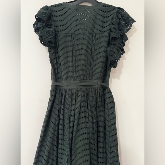 ULLA JOHNSON Olga broderie anglaise cotton midi dress - Picture 8 of 12